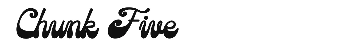 Chunk Five original font preview
