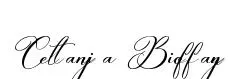 Celtaniya Bioffany font preview