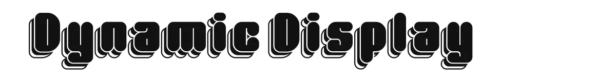 Dynamic Display original font preview
