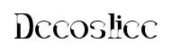 Decoslice font preview