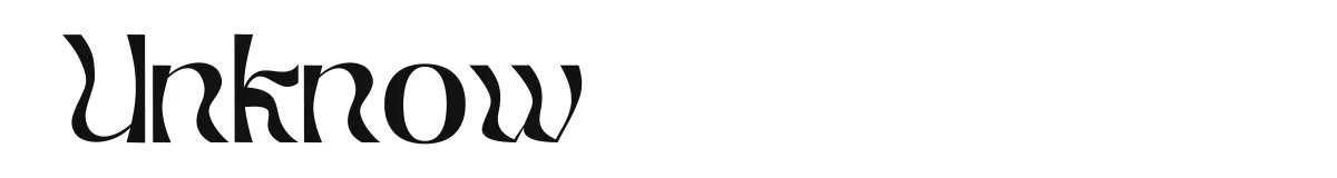 Unknow font preview
