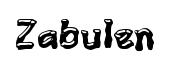Zabulen original font preview