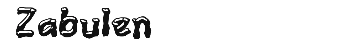 Zabulen font preview