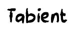 Tabient font preview