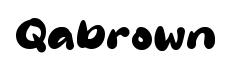 Qabrown font preview