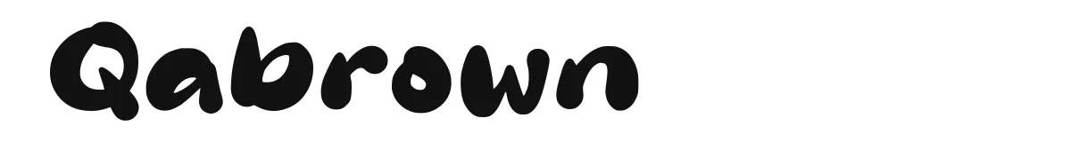 Qabrown font preview
