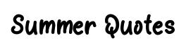 Summer Quotes font preview