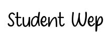 Student Wep font preview