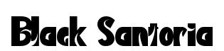 Black Santoria font preview