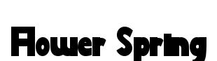 Flower Spring original font preview