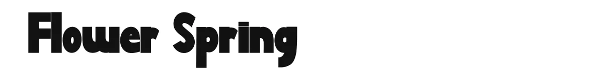 Flower Spring original font preview