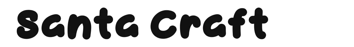 Santa Craft original font preview