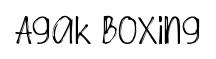 Agak Boxing font preview