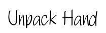 Unpack Hand font preview