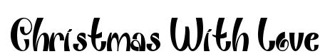 Christmas With Love original font preview