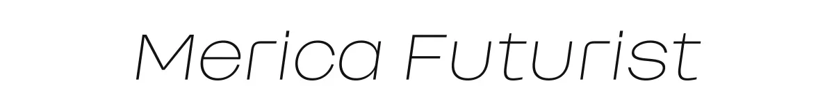 Merica Futurist Mericafuturistthinitalic Personal Use Only preview