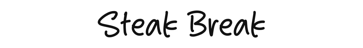 Steak Break original font preview