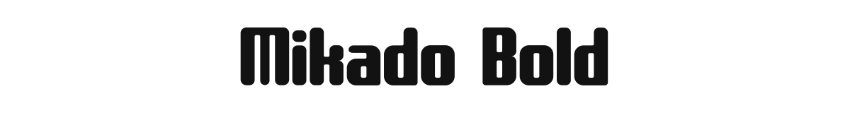 Mikado Bold font preview