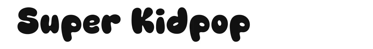 Super Kidpop original font preview