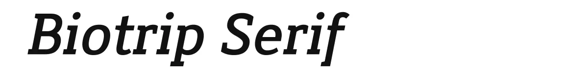 Biotrip Serif Biotripserif Mediumitalic preview
