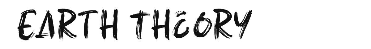 Earth Theory font preview