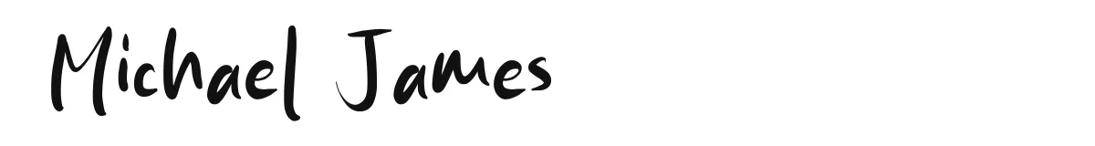 Michael James original font preview