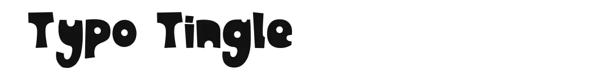 Typo Tingle original font preview