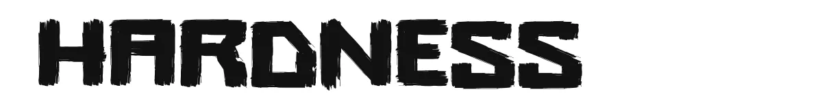 Hardness original font preview