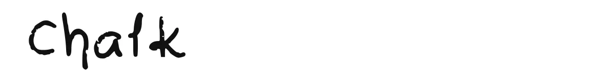 Chalk original font preview