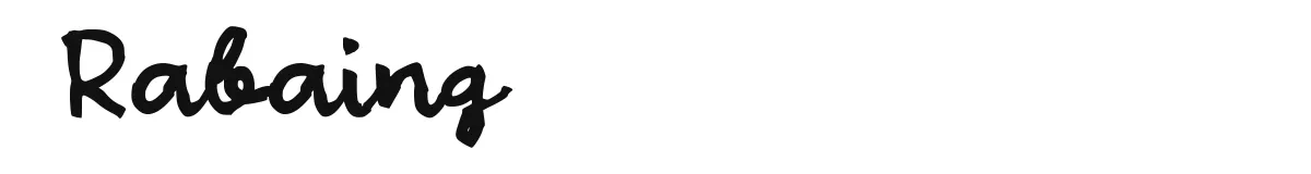 Rabaing original font preview