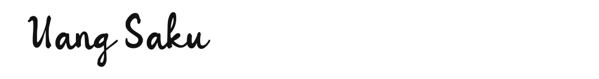 Uang Saku original font preview