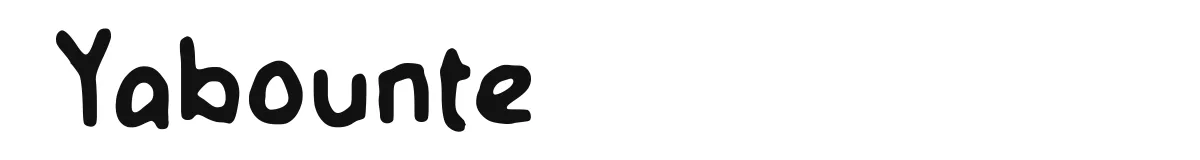 Yabounte original font preview