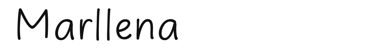 Marllena original font preview
