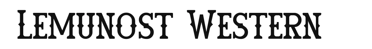 Lemunost Western font preview