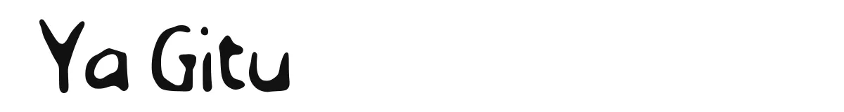 Ya Gitu font preview