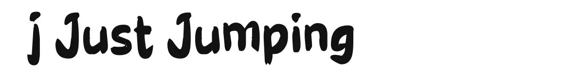 j Just Jumping font preview