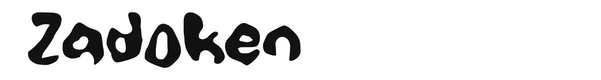 Zadoken original font preview