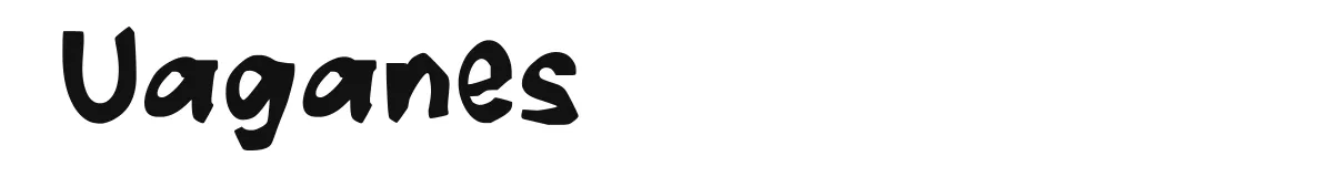 Uaganes original font preview