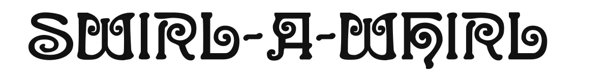 Swirl-a-Whirl font preview