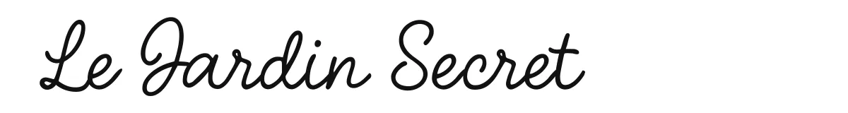 Le Jardin Secret original font preview