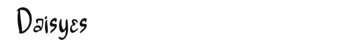 Daisyes original font preview