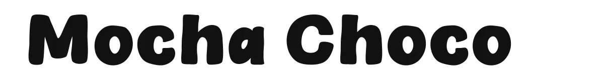 Mocha Choco font preview