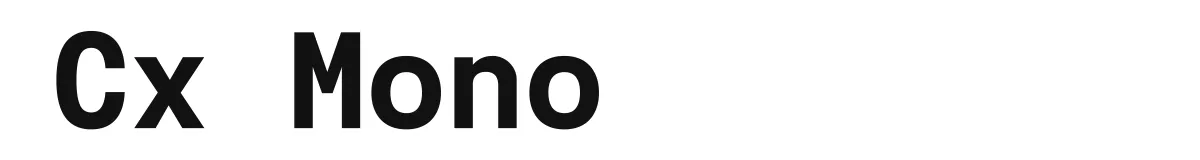 Cx Mono Cxmonotrial Extrabold preview