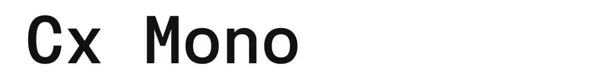 Cx Mono Cxmonotrial Semibold preview
