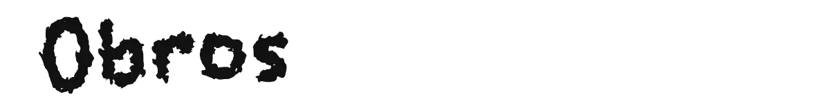 Obros original font preview