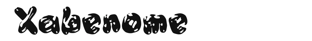 Xabenome font preview