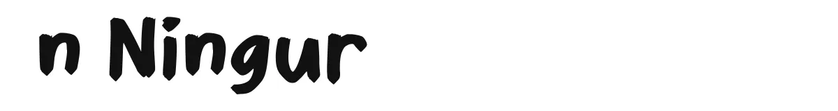 n Ningur original font preview