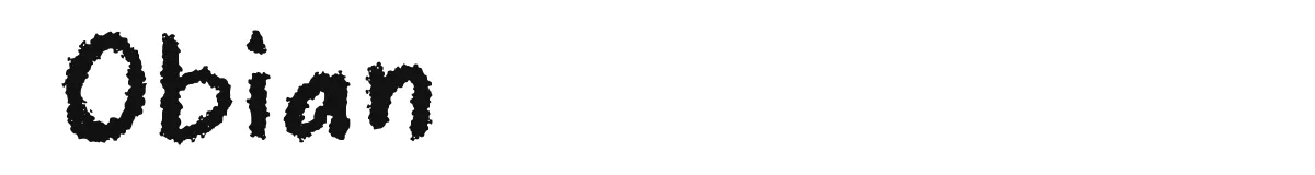 Obian font preview