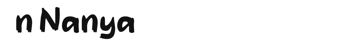 n Nanya original font preview