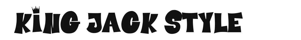 King Jack Style original font preview
